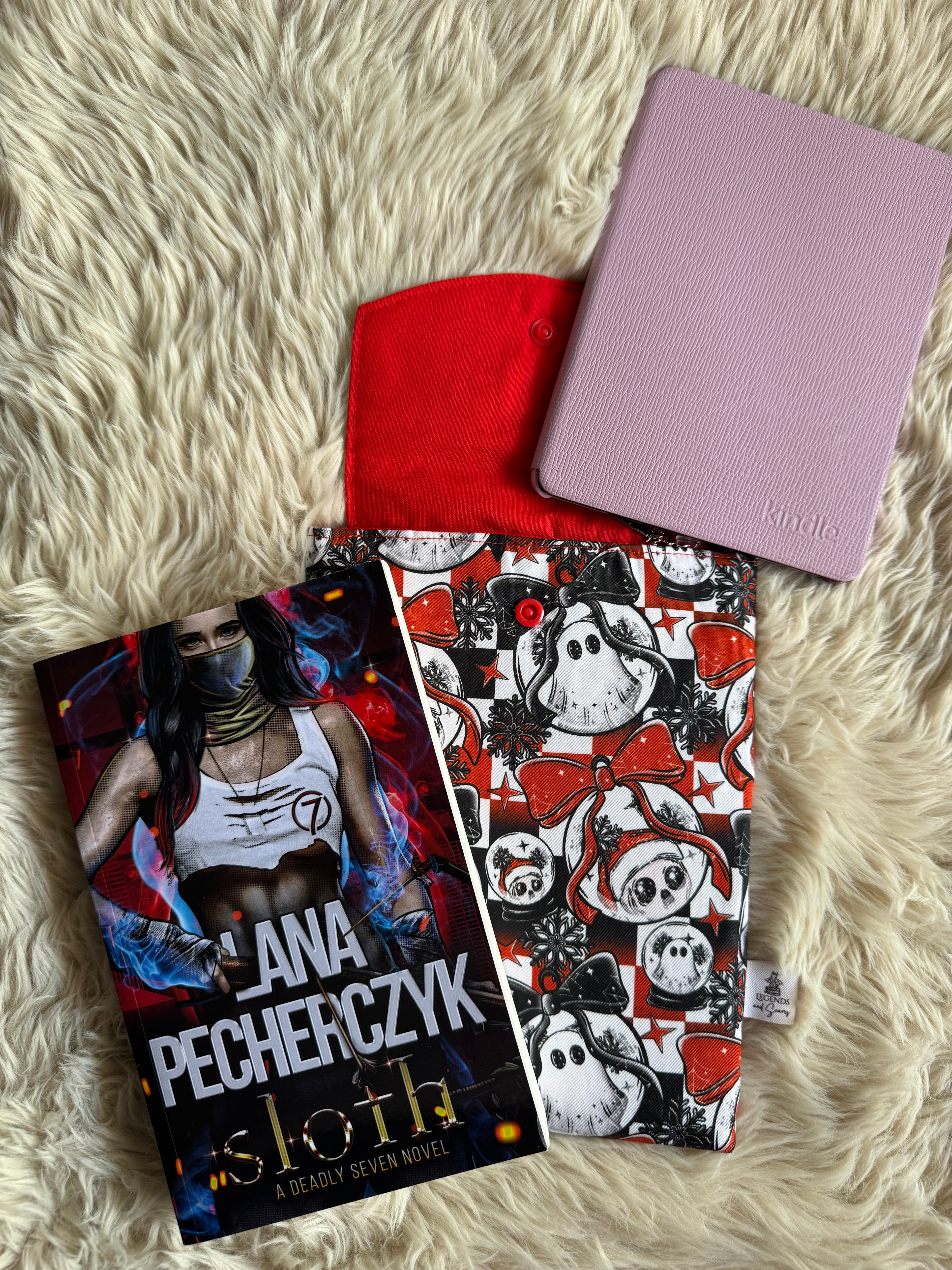 Small eReader and Book Sleeve Merry Ghouls