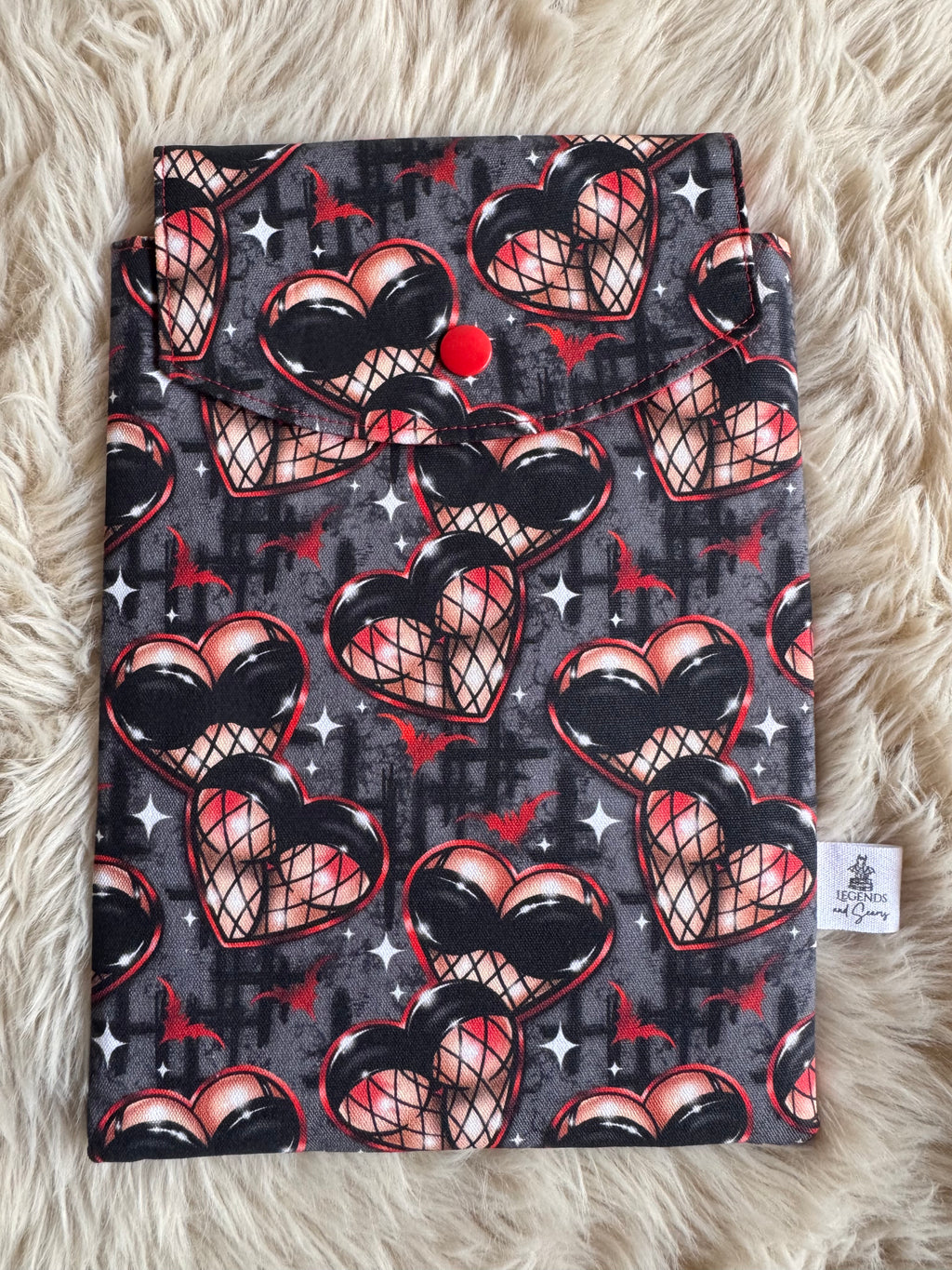 Small eReader and Book Sleeve Bats and spanks