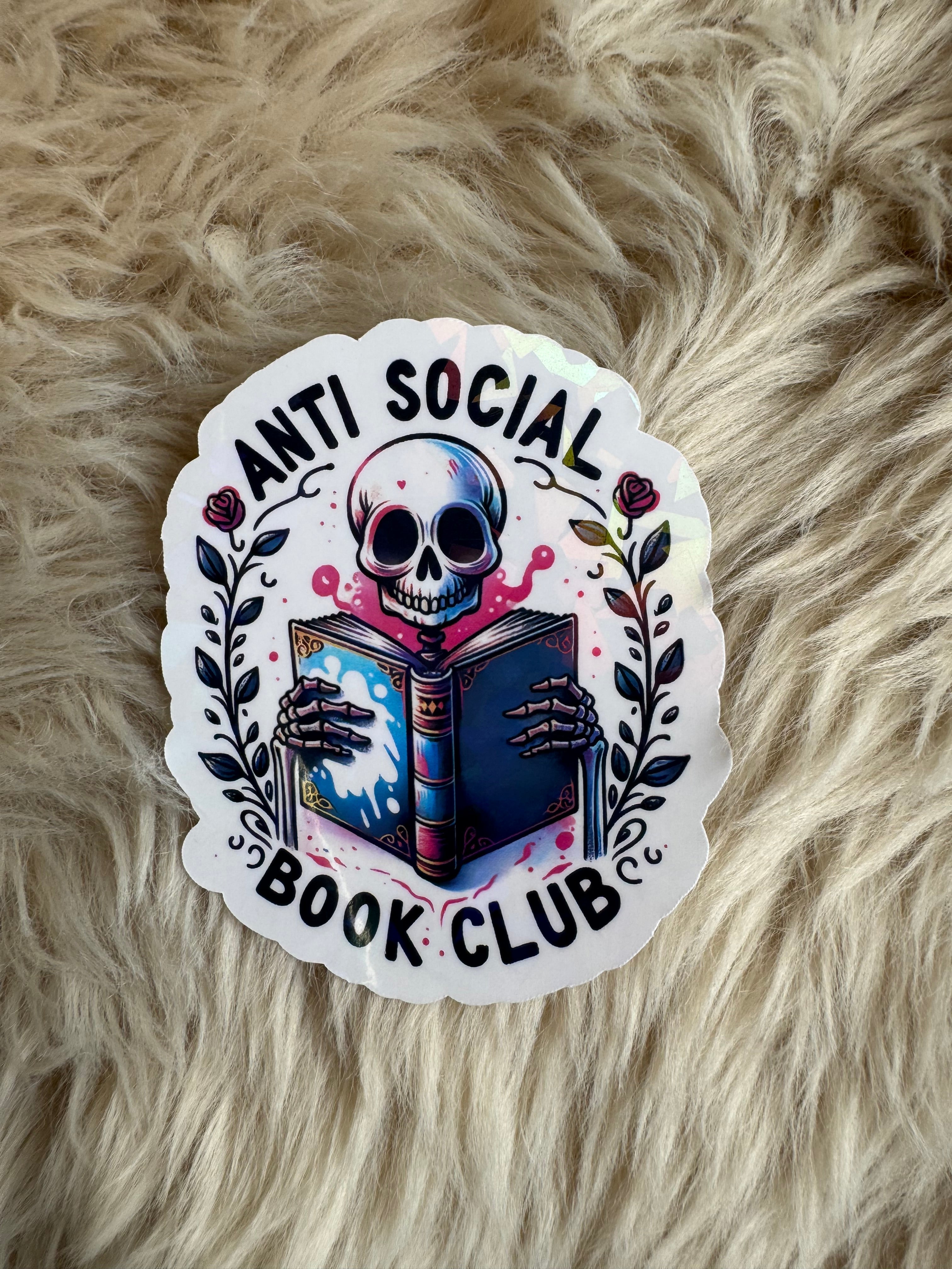 Anti Social and Booktrovert Stickers