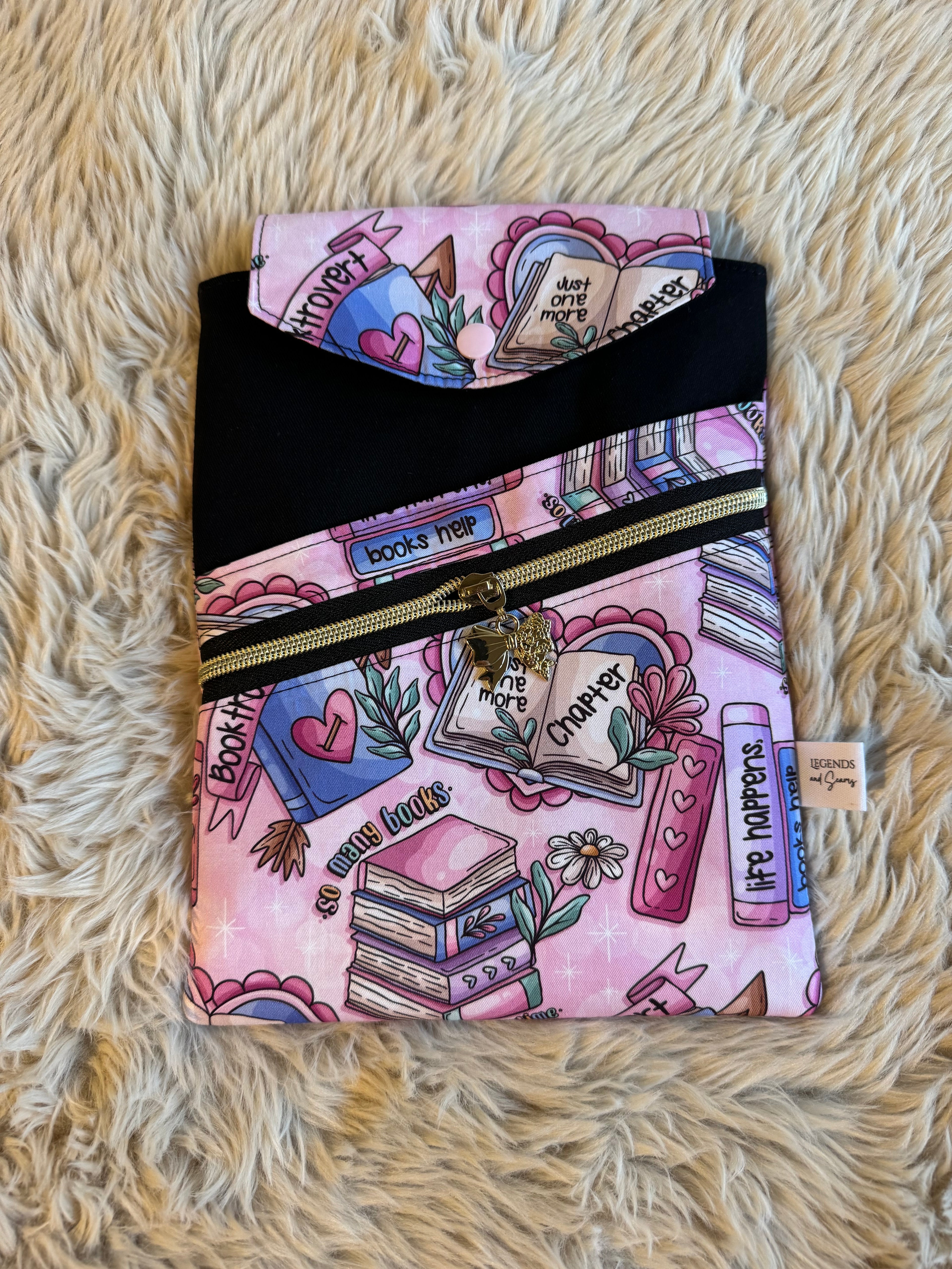 Small 3in1 Sleeve Booktrovert (Pink)