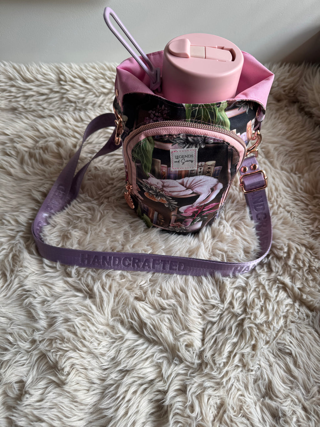 Water Bottle Sling with Adjustable Strap