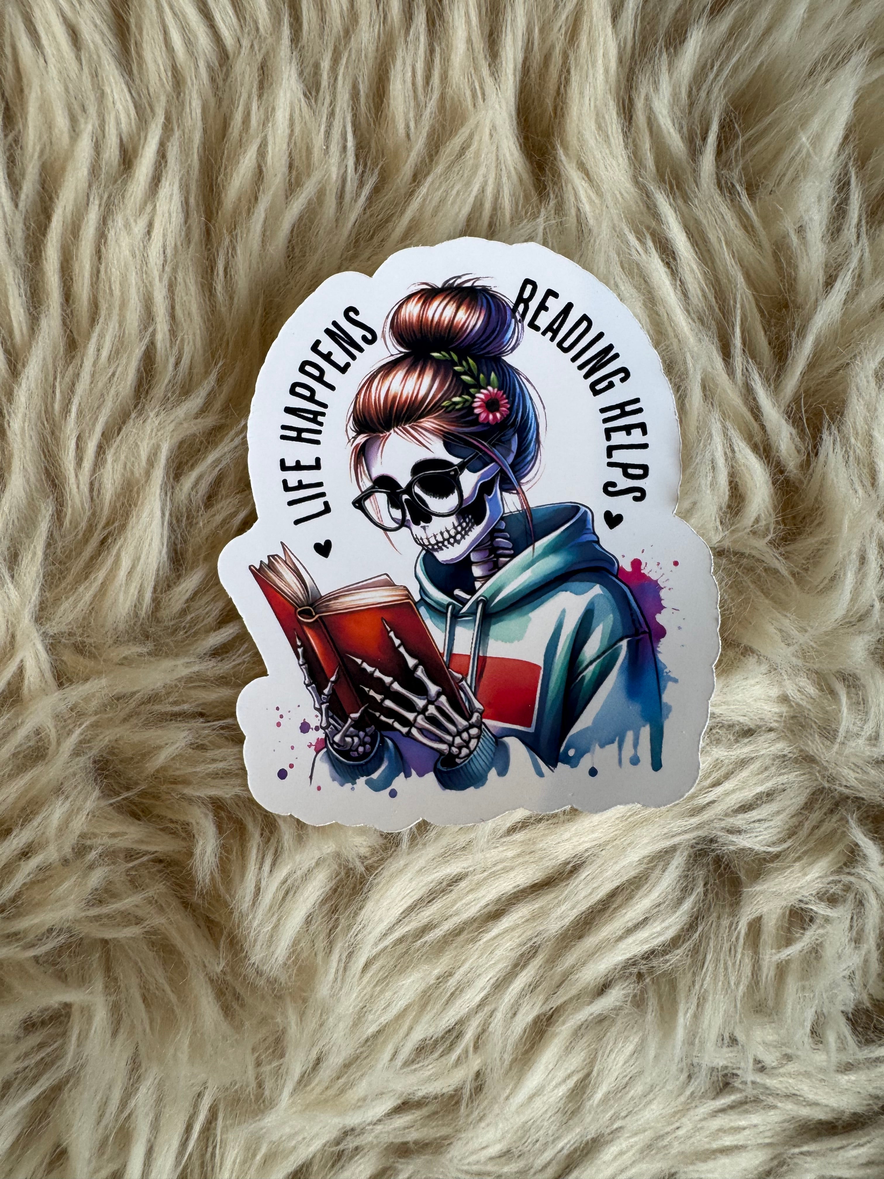 Anti Social and Booktrovert Stickers