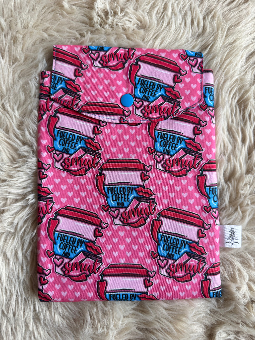 Small eReader and Book Sleeve Coffee and smut
