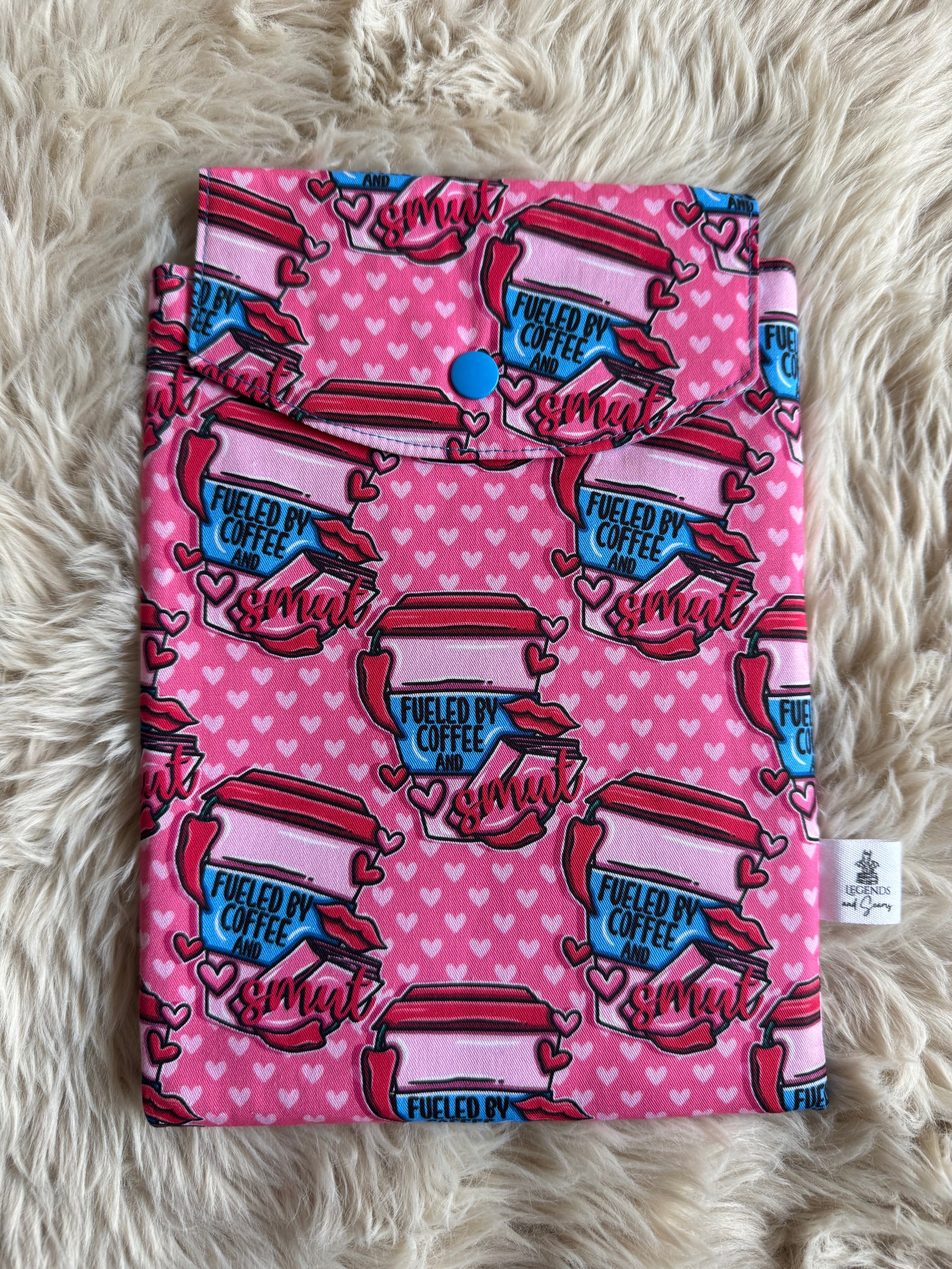 Small eReader and Book Sleeve Coffee and smut