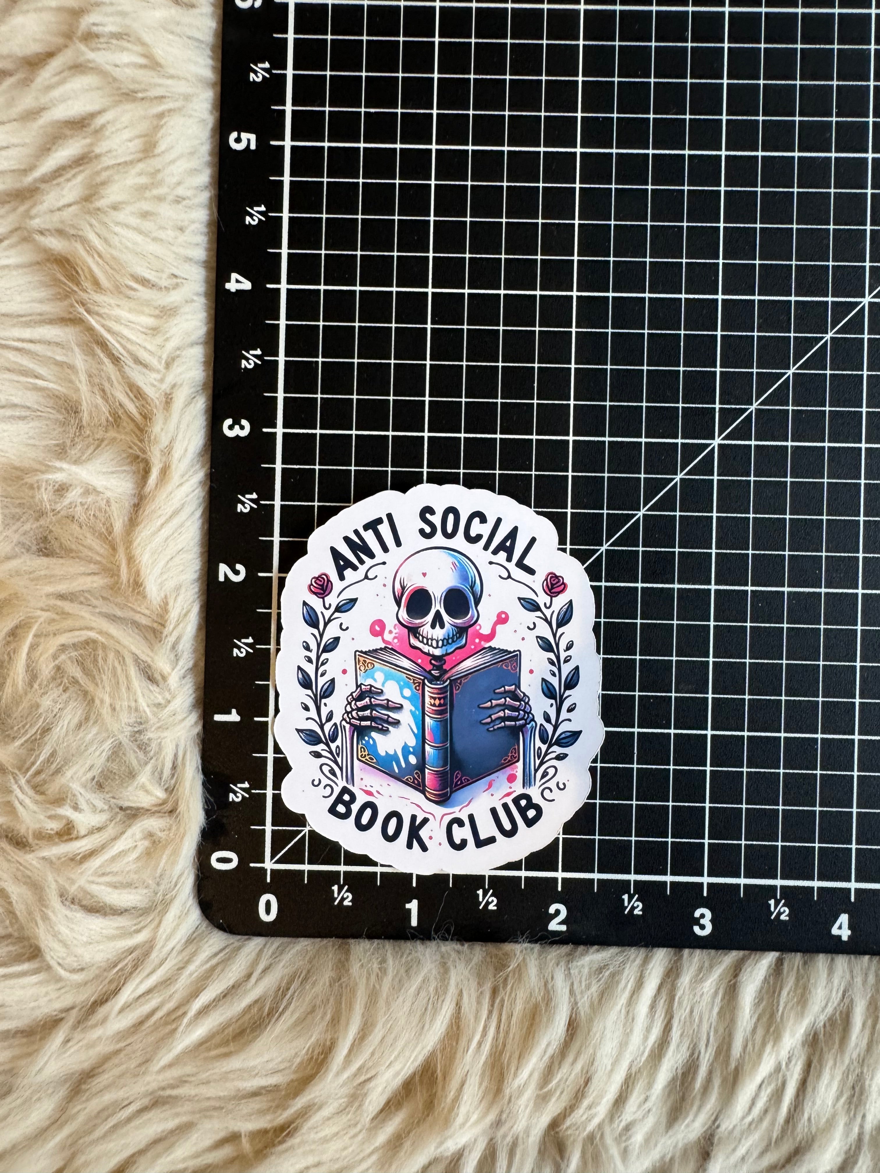 Anti Social and Booktrovert Stickers