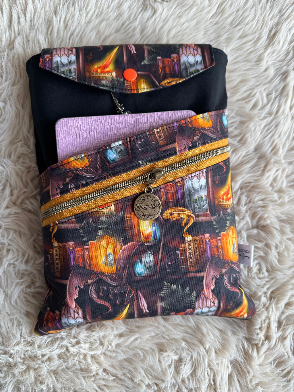 Large 3in1 Sleeve Orange dragon shelf