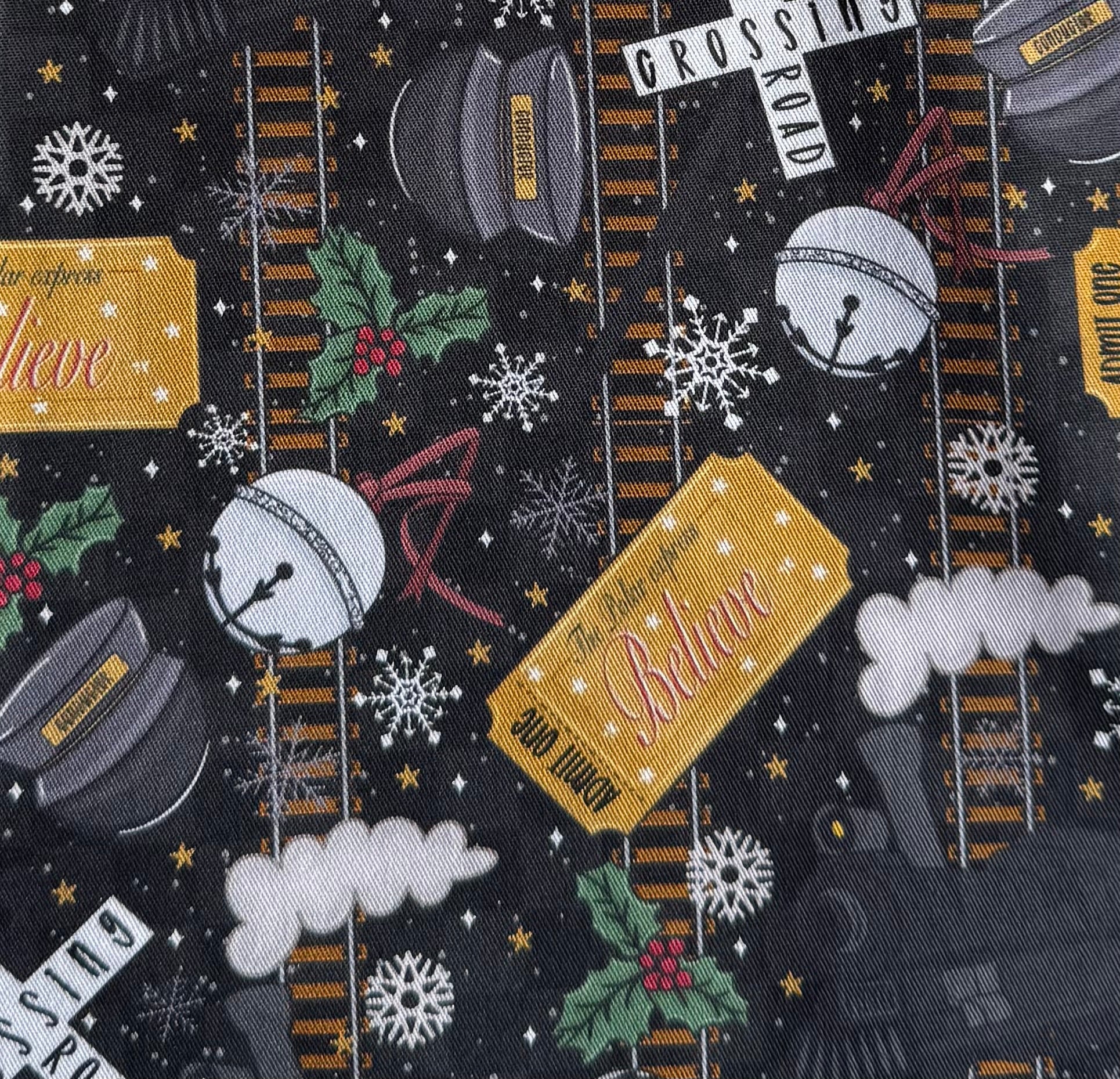 Christmas Square Corner Fabric Bookmarks