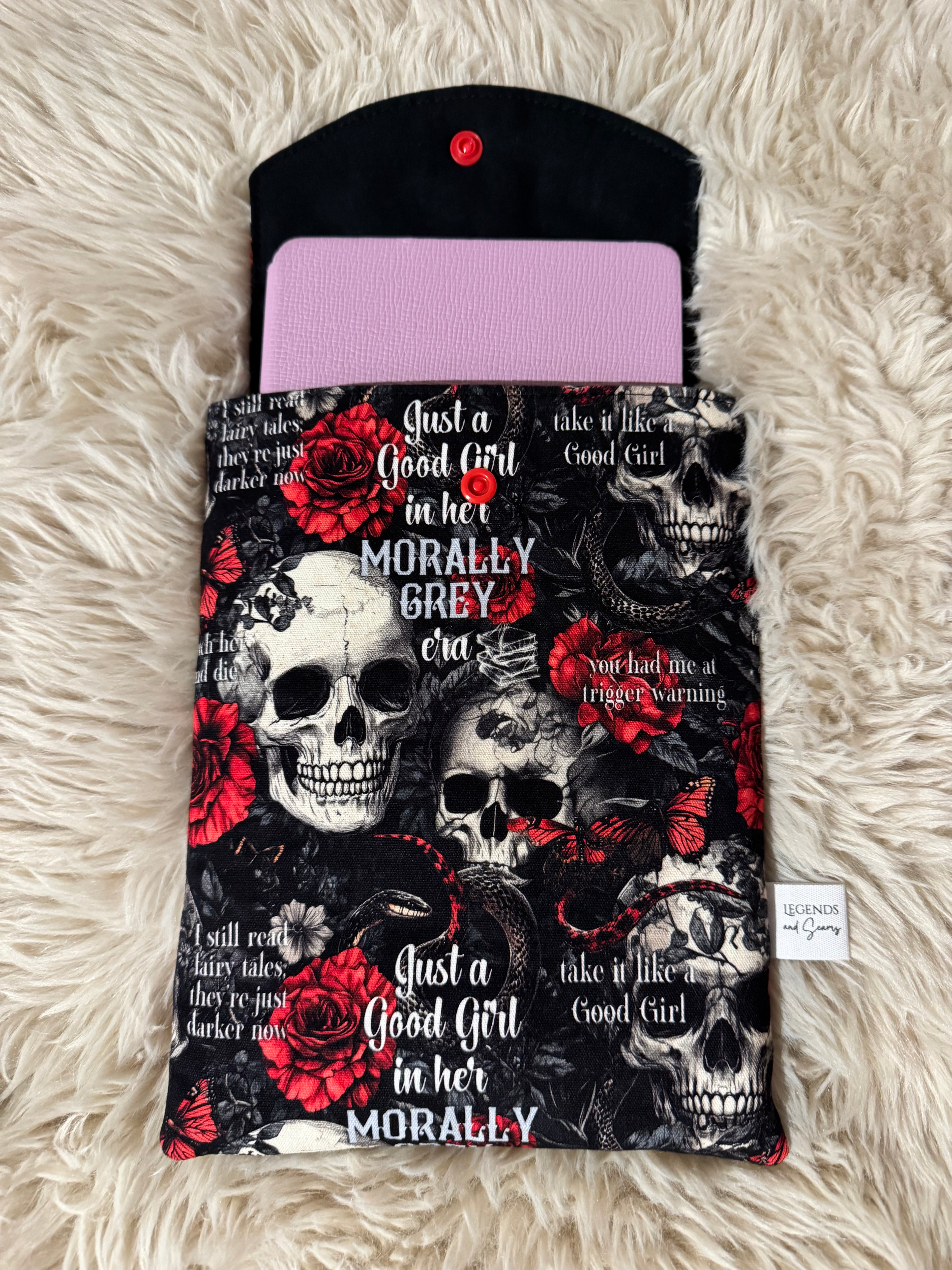 Small eReader and Book Sleeve Morally Grey