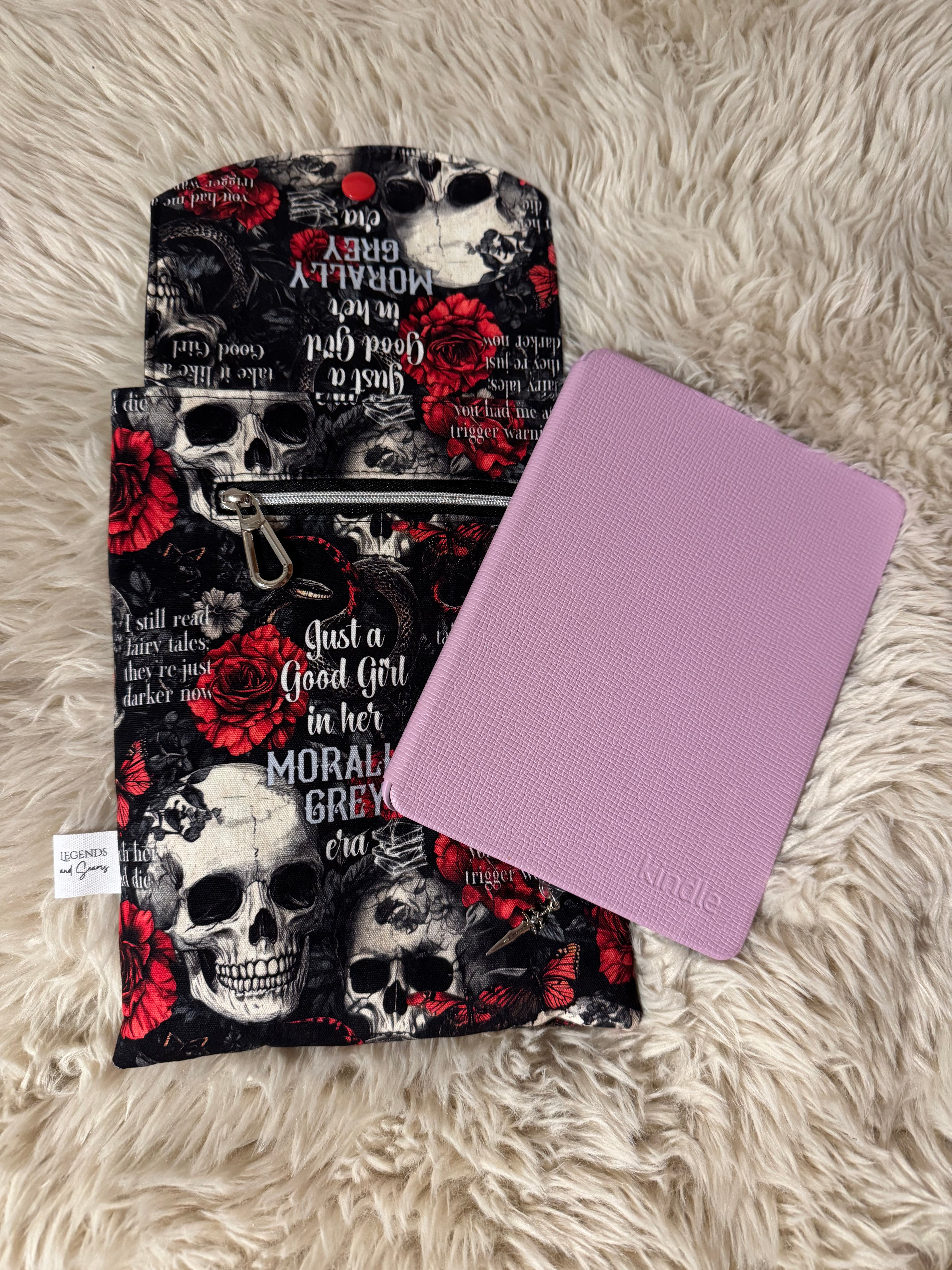 Small eReader and Book Sleeve Morally Grey