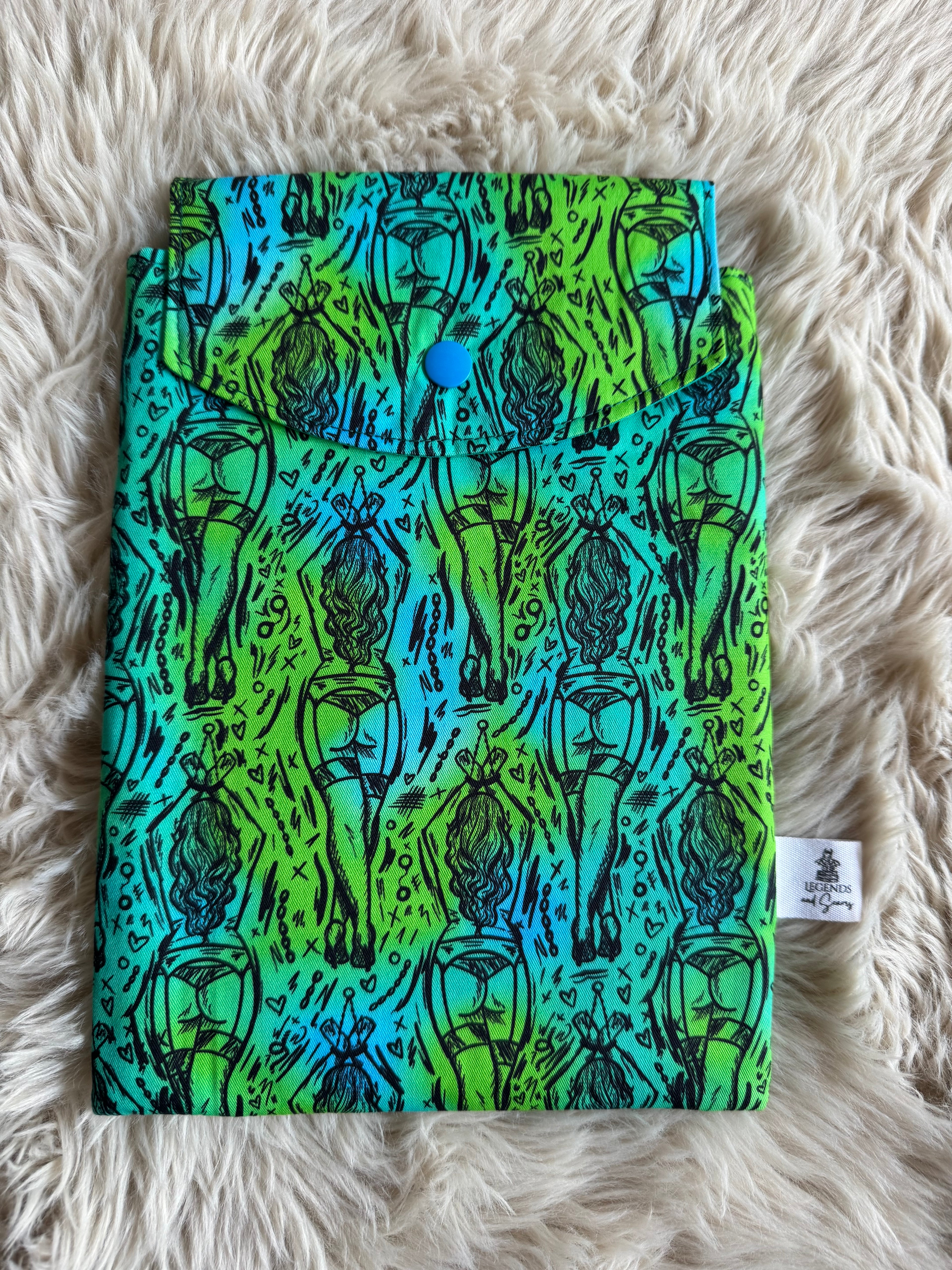Small eReader and Book Sleeve Tied up