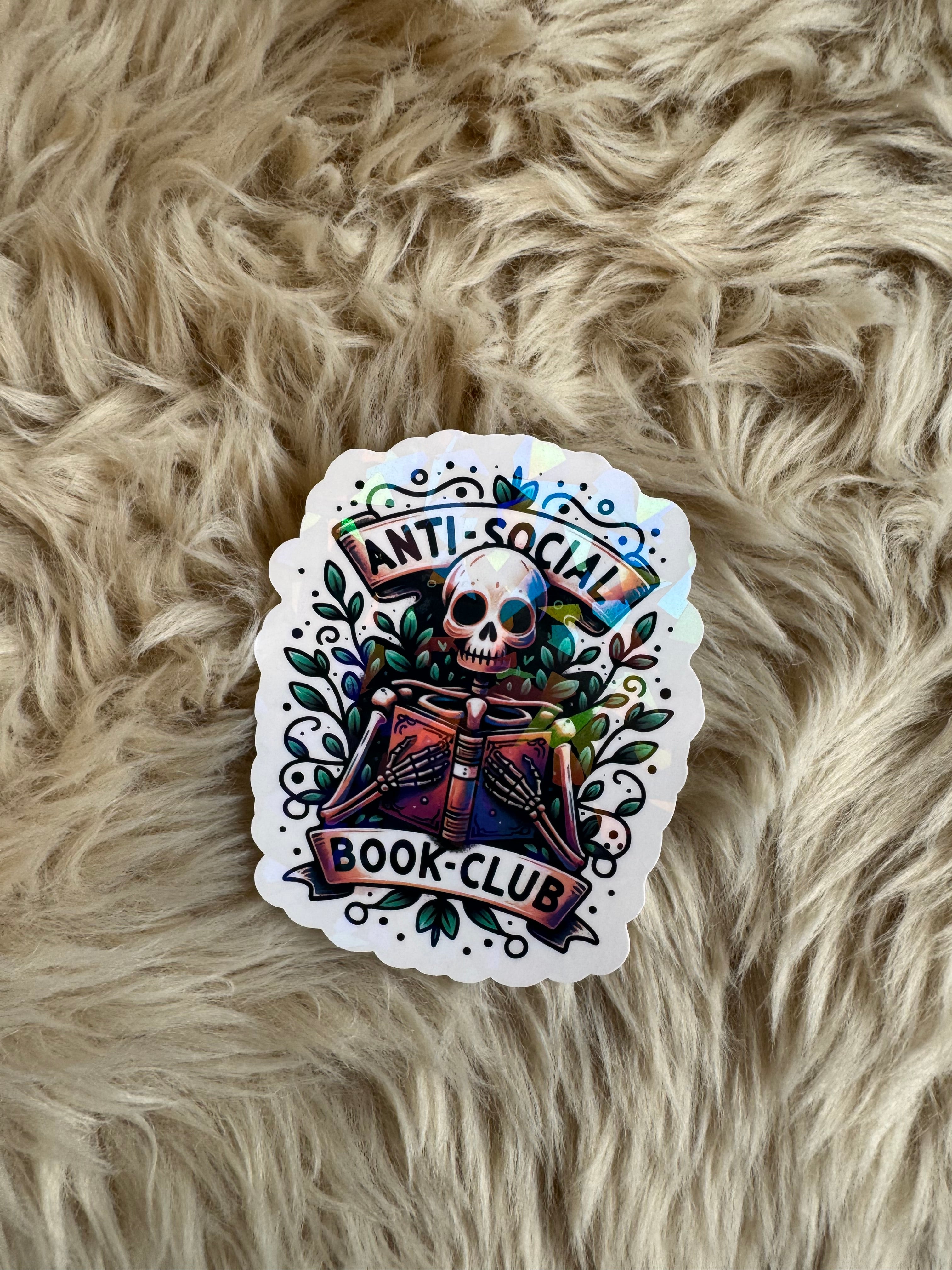 Anti Social and Booktrovert Stickers