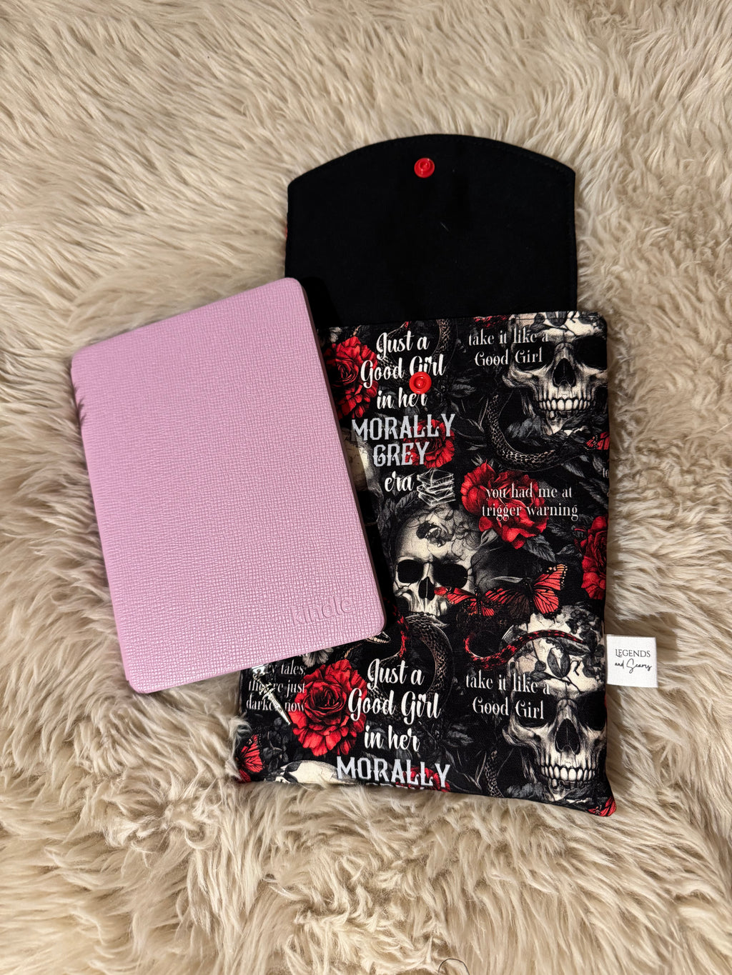 Small eReader and Book Sleeve Morally Grey
