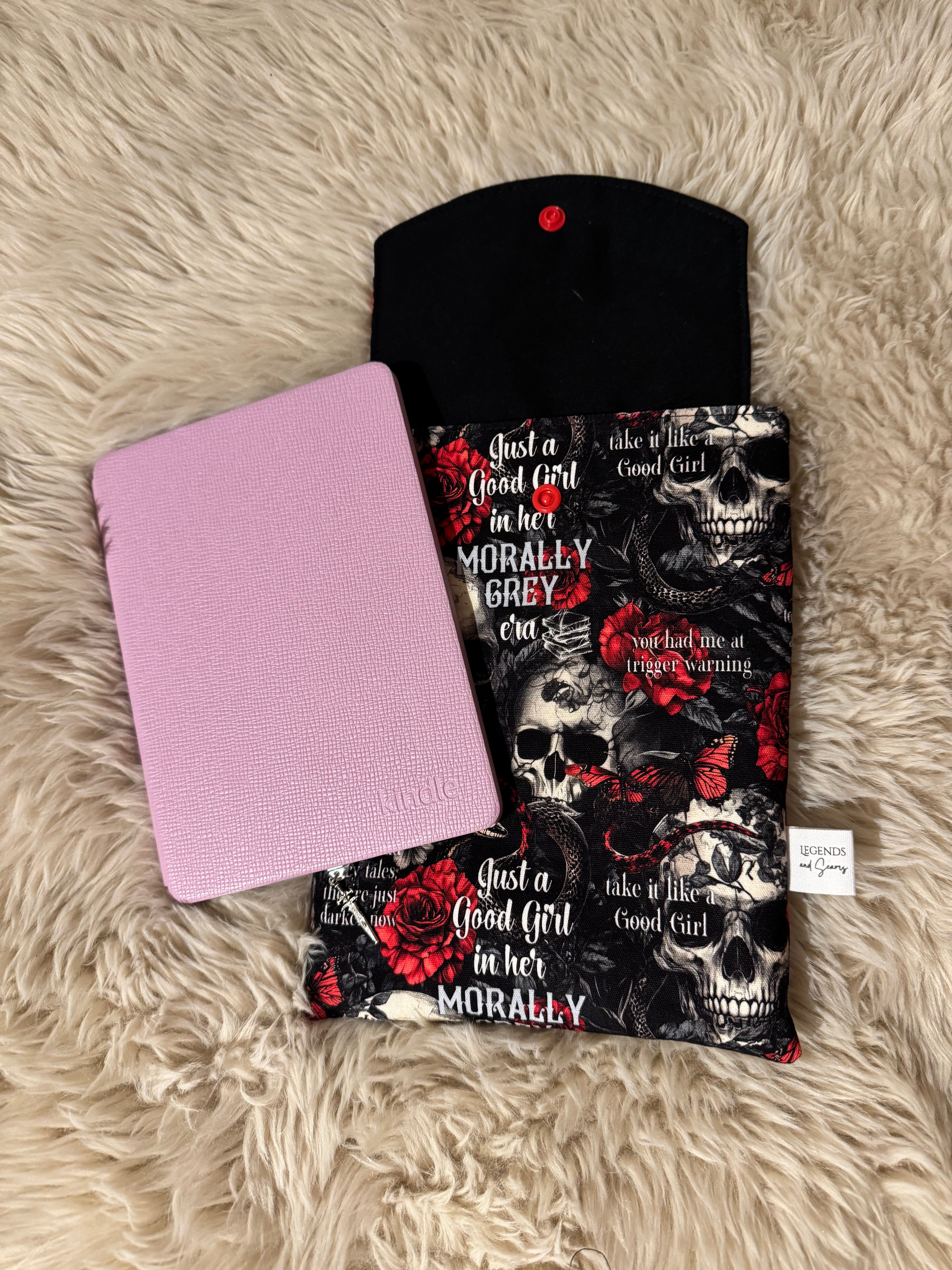 Small eReader and Book Sleeve Morally Grey