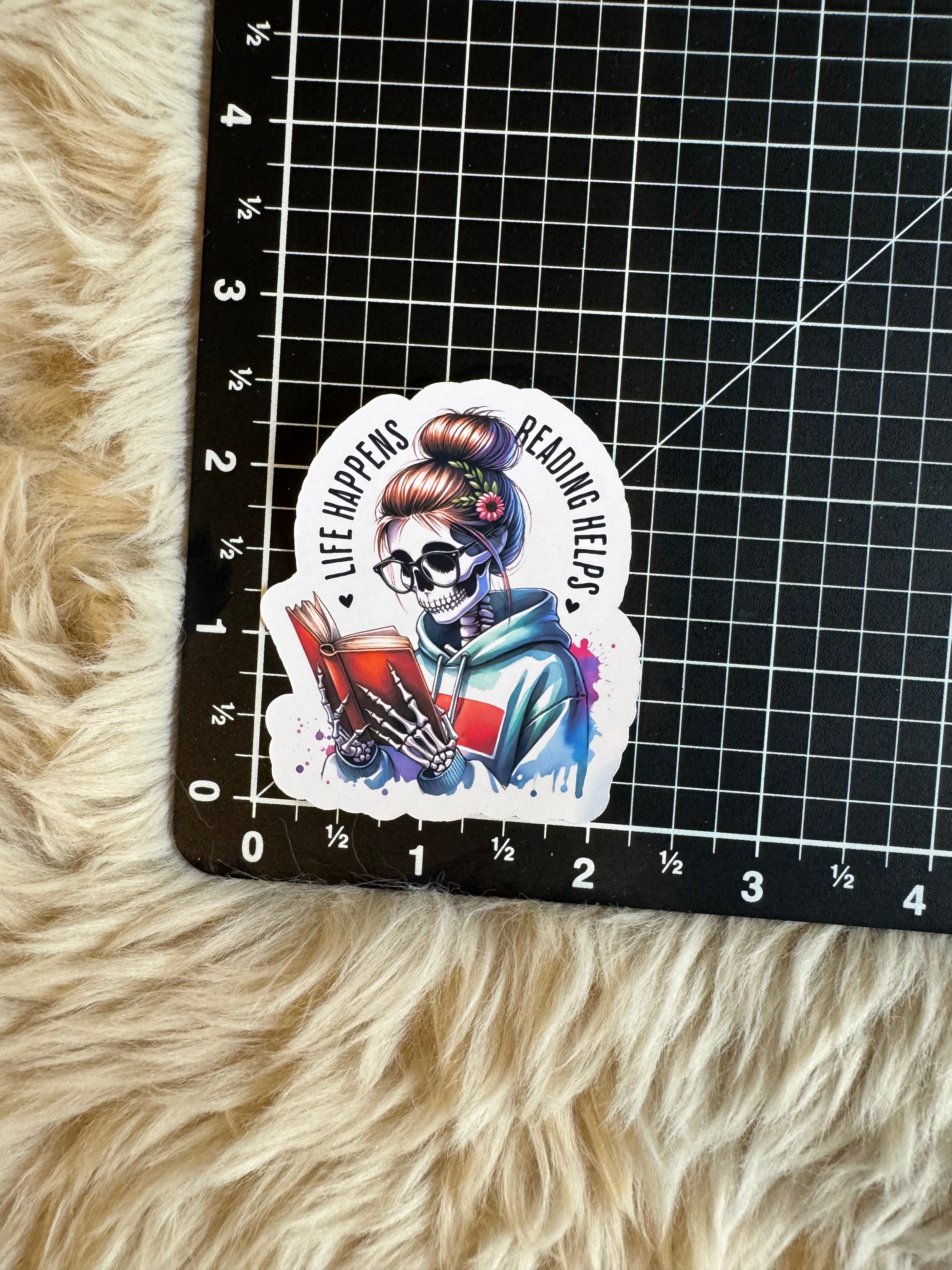 Anti Social and Booktrovert Stickers