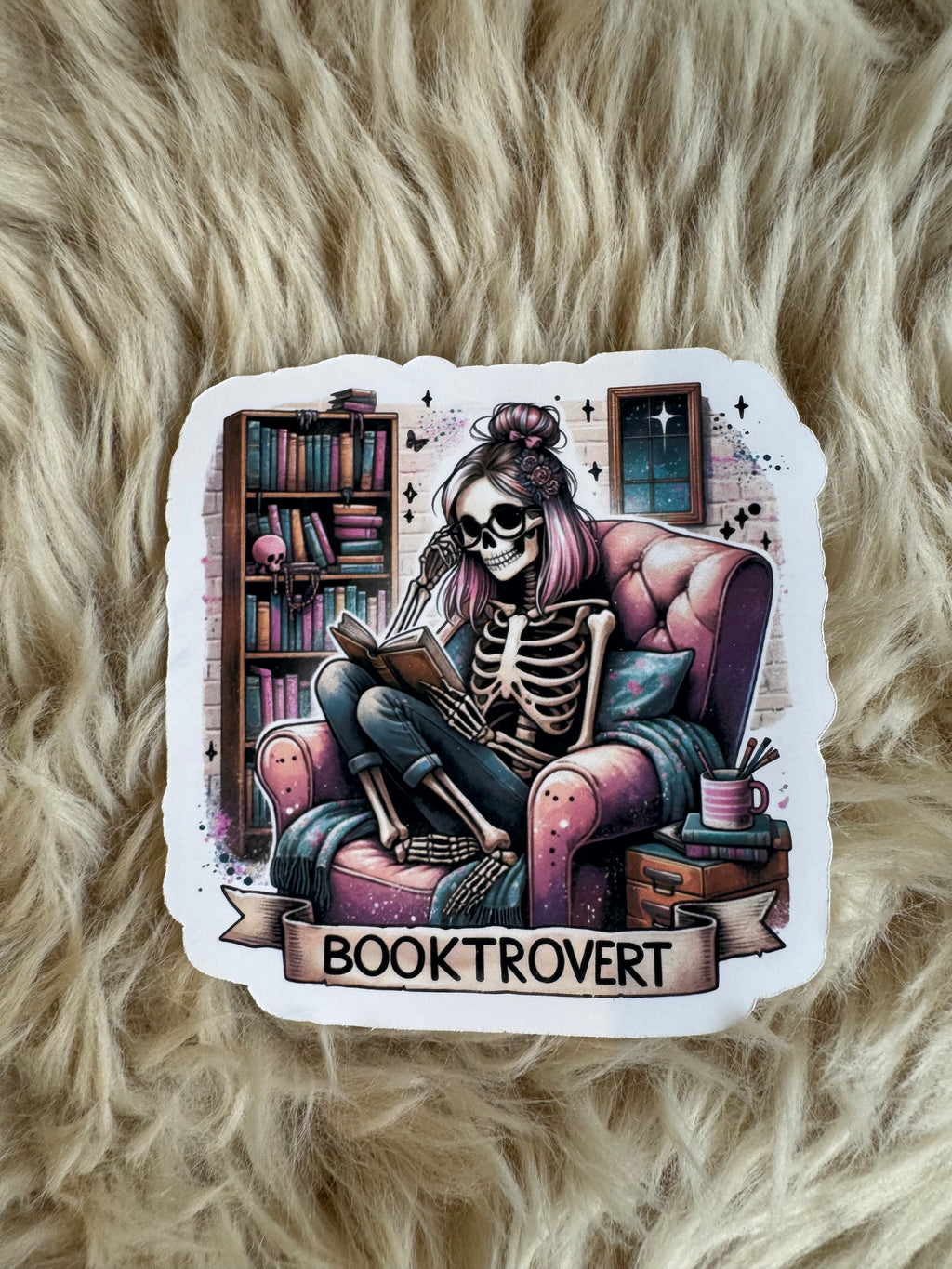 Anti Social and Booktrovert Stickers