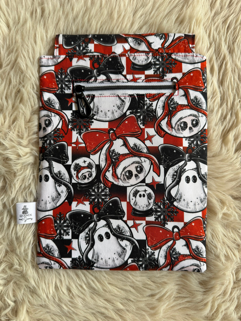 Small eReader and Book Sleeve Merry Ghouls