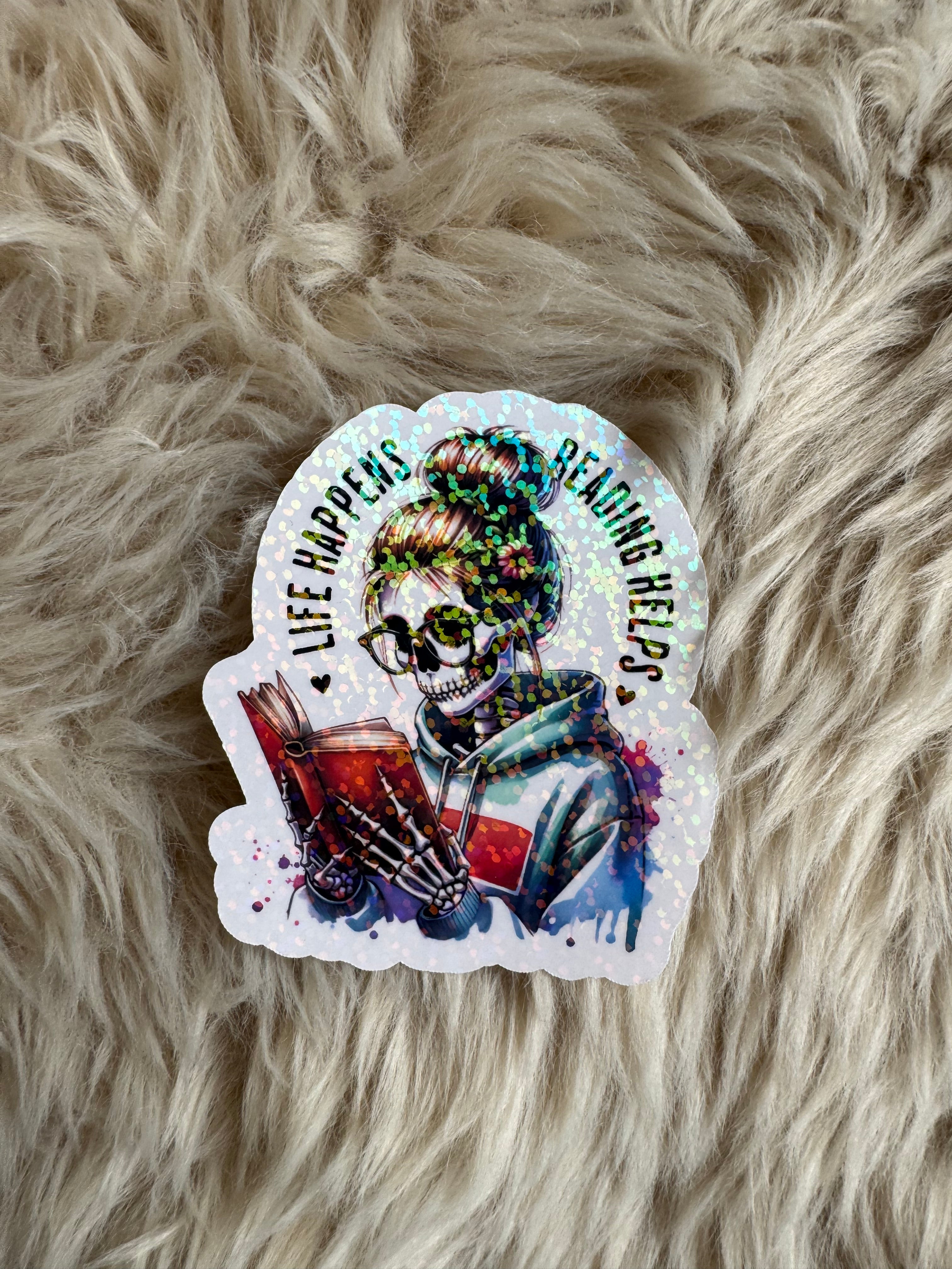 Anti Social and Booktrovert Stickers