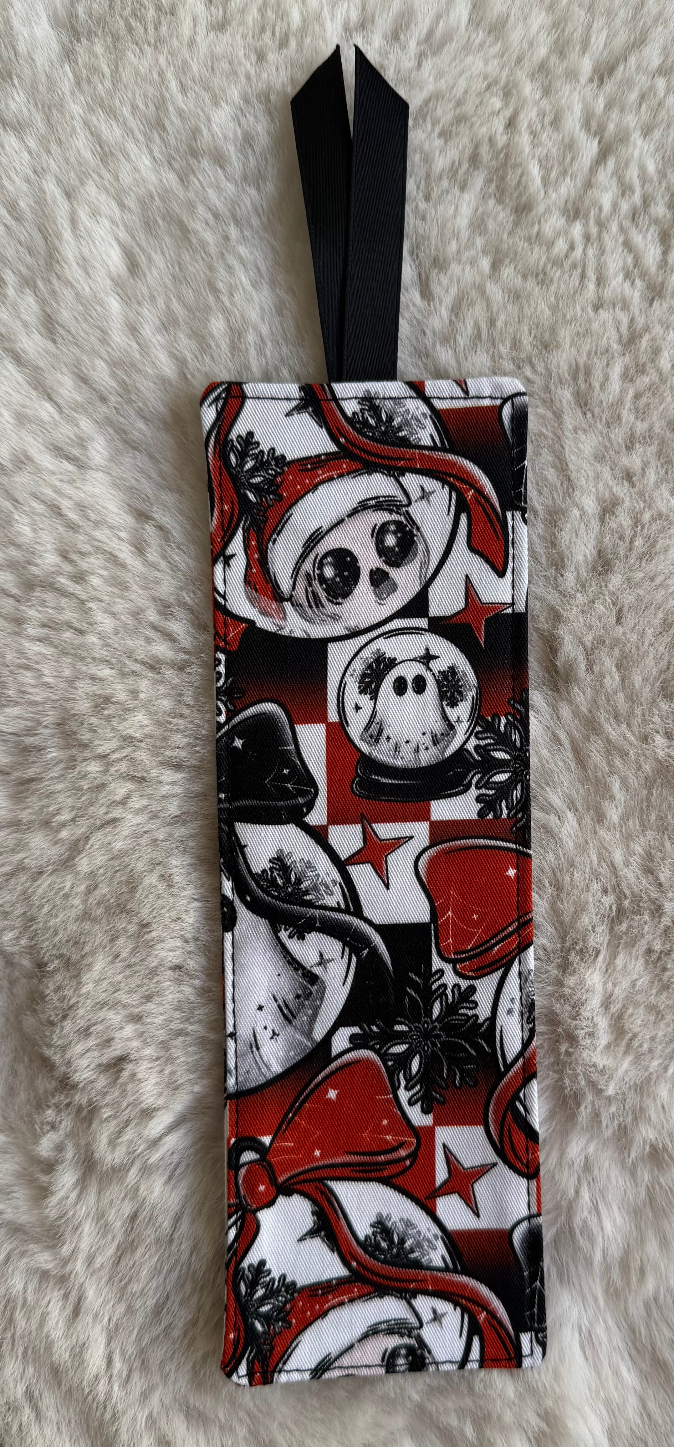 Christmas Rectangular Bookmarks with Ribbon