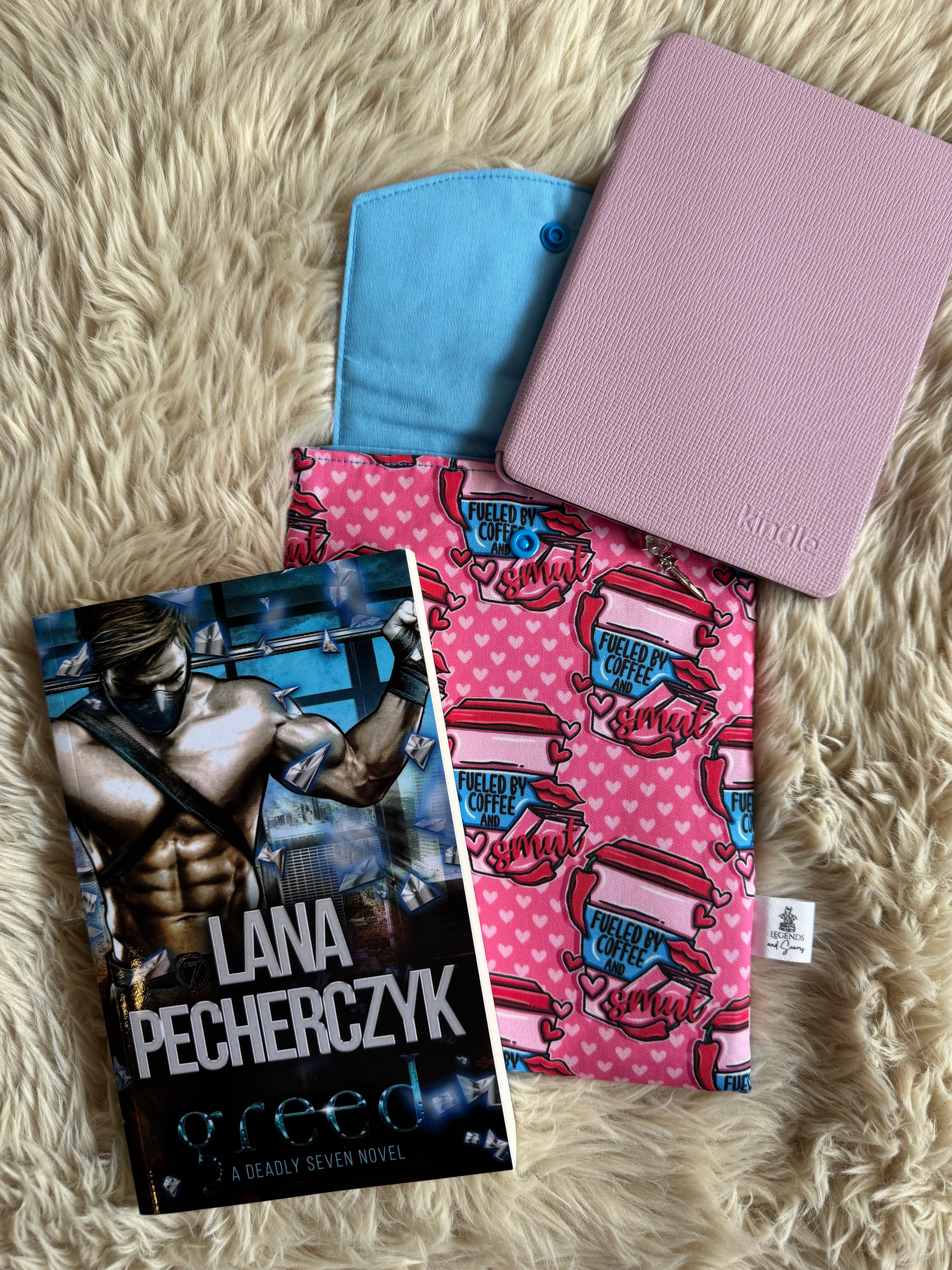 Small eReader and Book Sleeve Coffee and smut