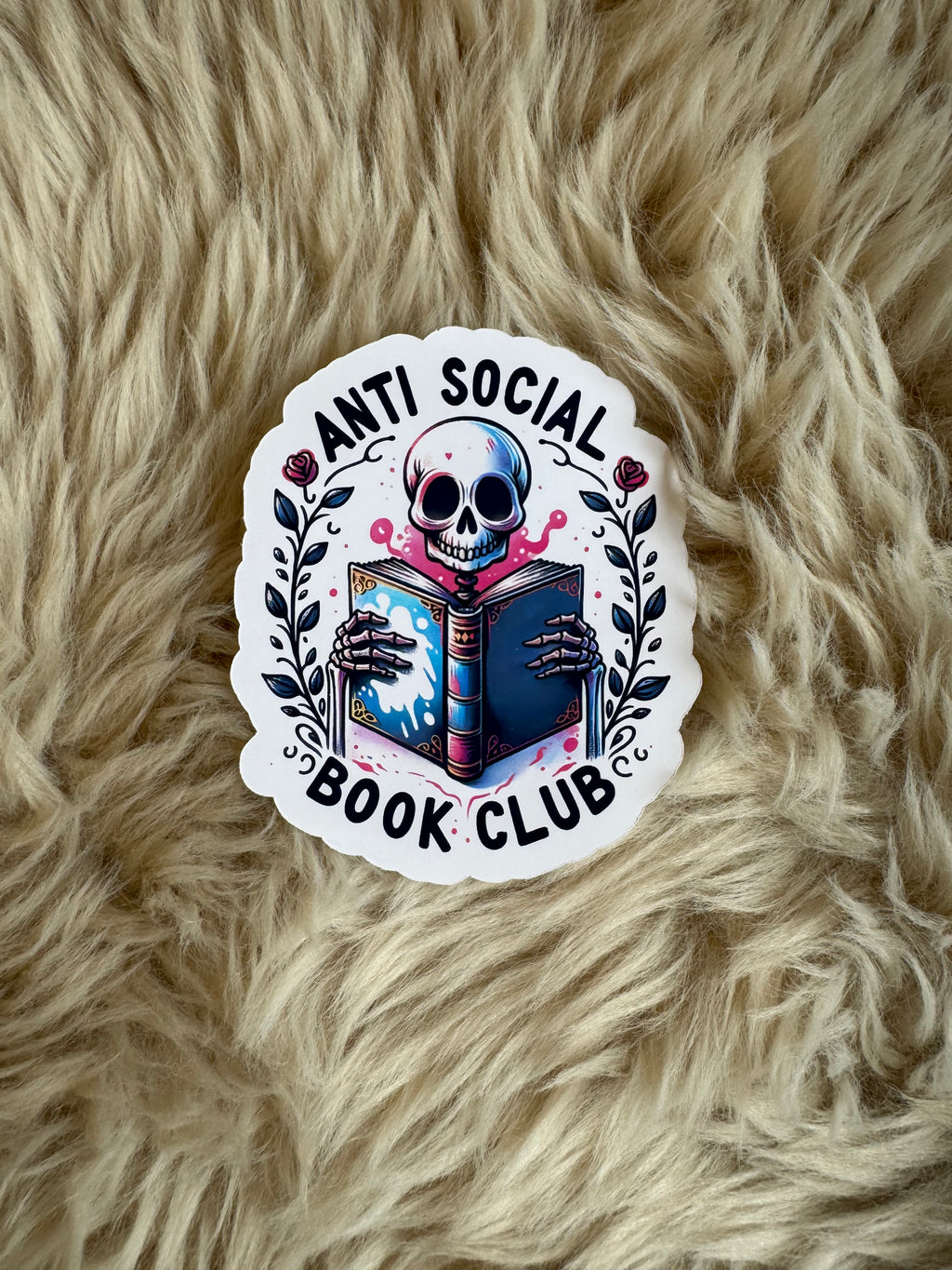 Anti Social and Booktrovert Stickers