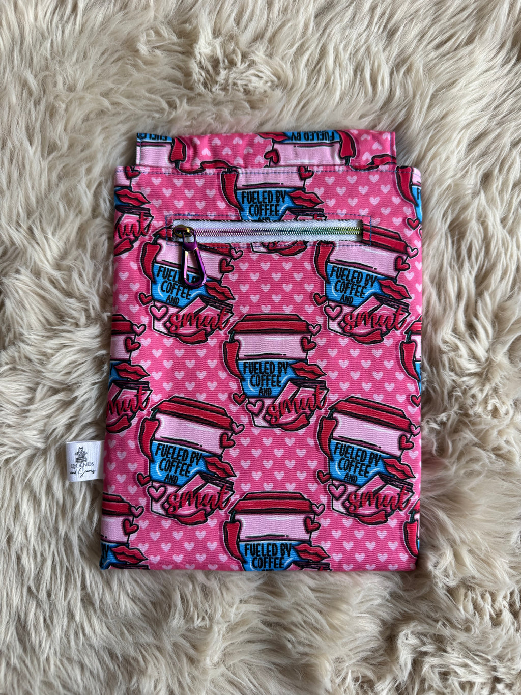 Small eReader and Book Sleeve Coffee and smut
