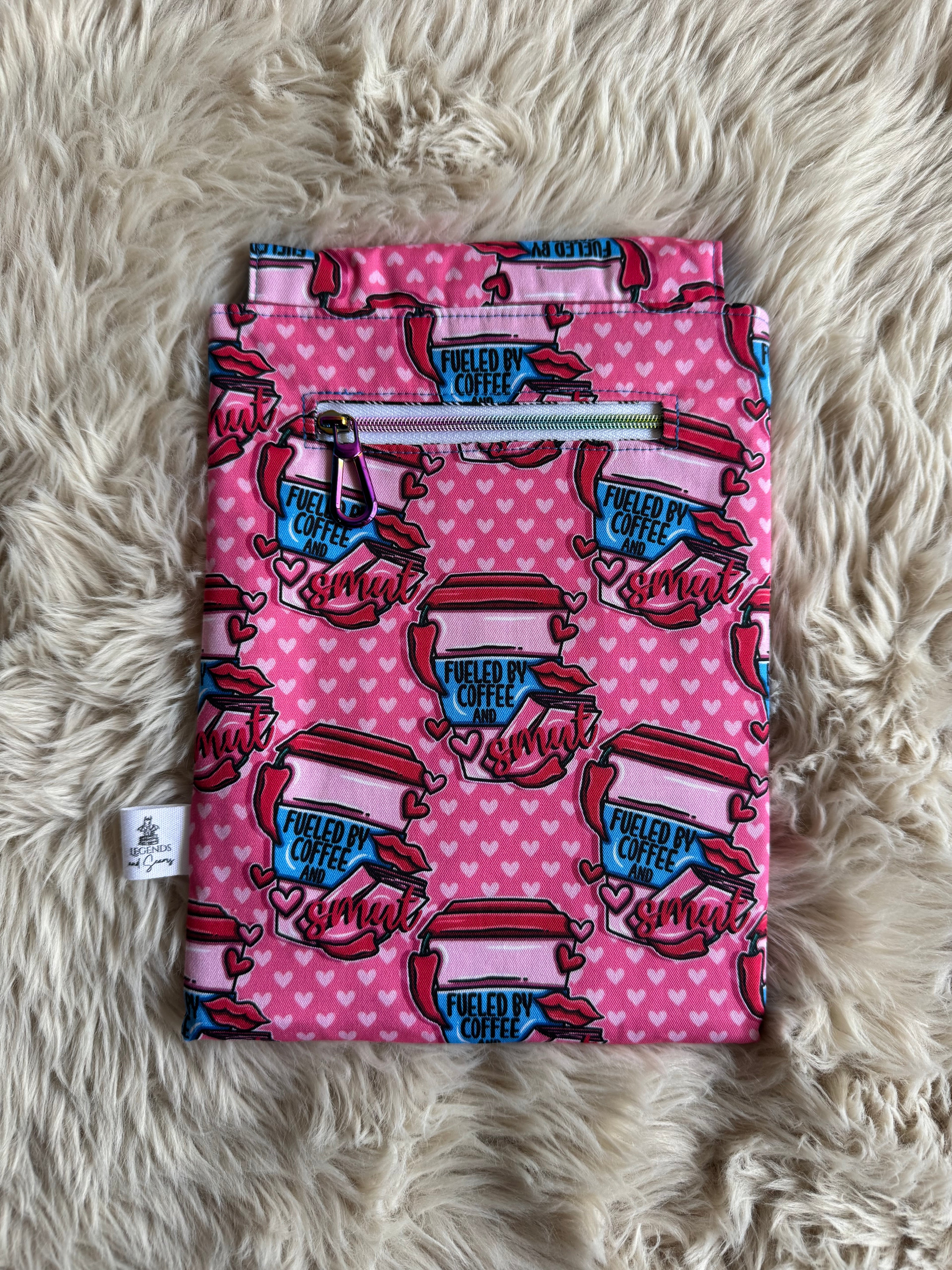 Small eReader and Book Sleeve Coffee and smut