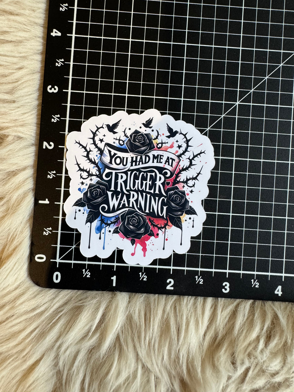Trigger warning thorns Stickers