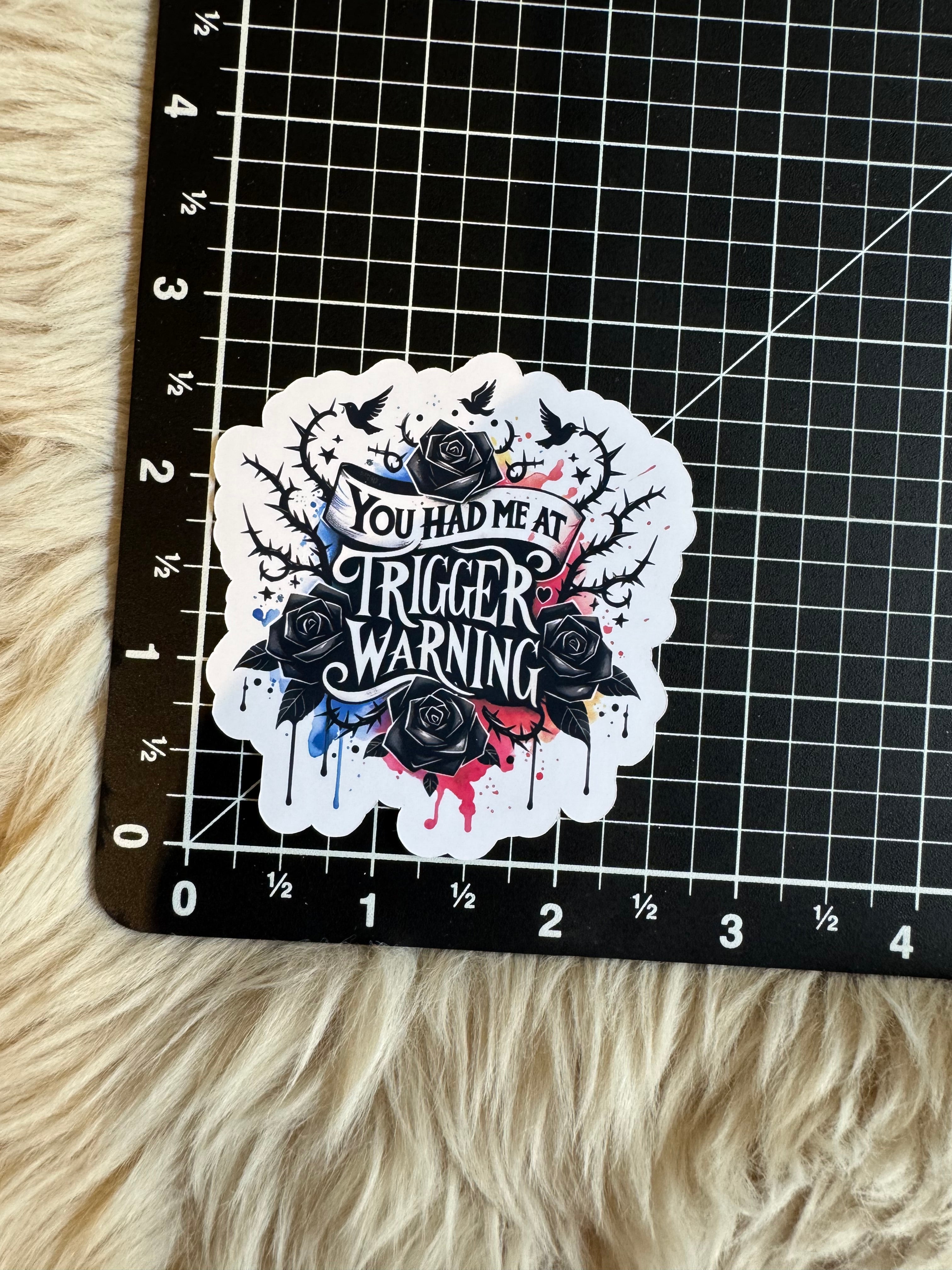 Trigger warning thorns Stickers