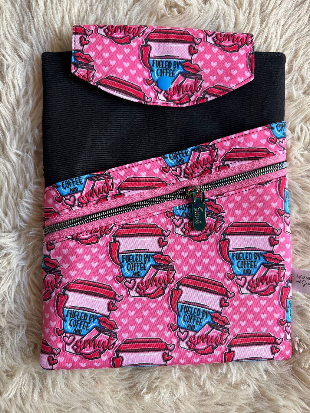 Large 3in1 Sleeve Coffee and Smut (Rainbow Zipper Pull)