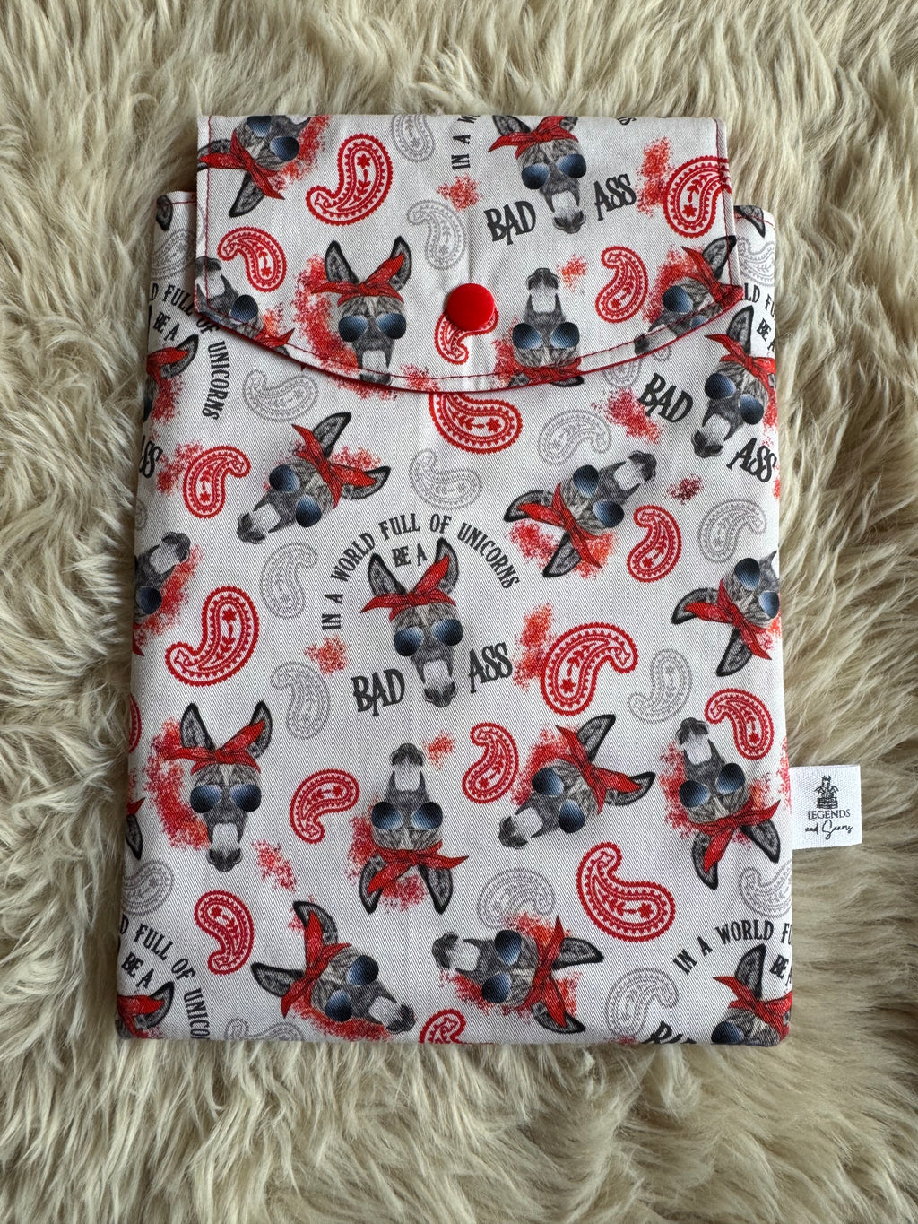 Small eReader and Book Sleeve Bad ass