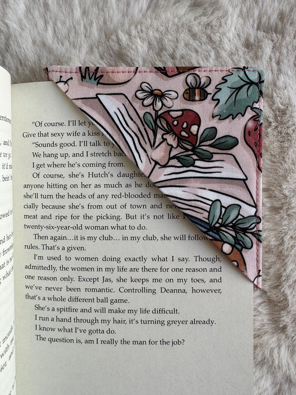 Square Corner Fabric Bookmarks