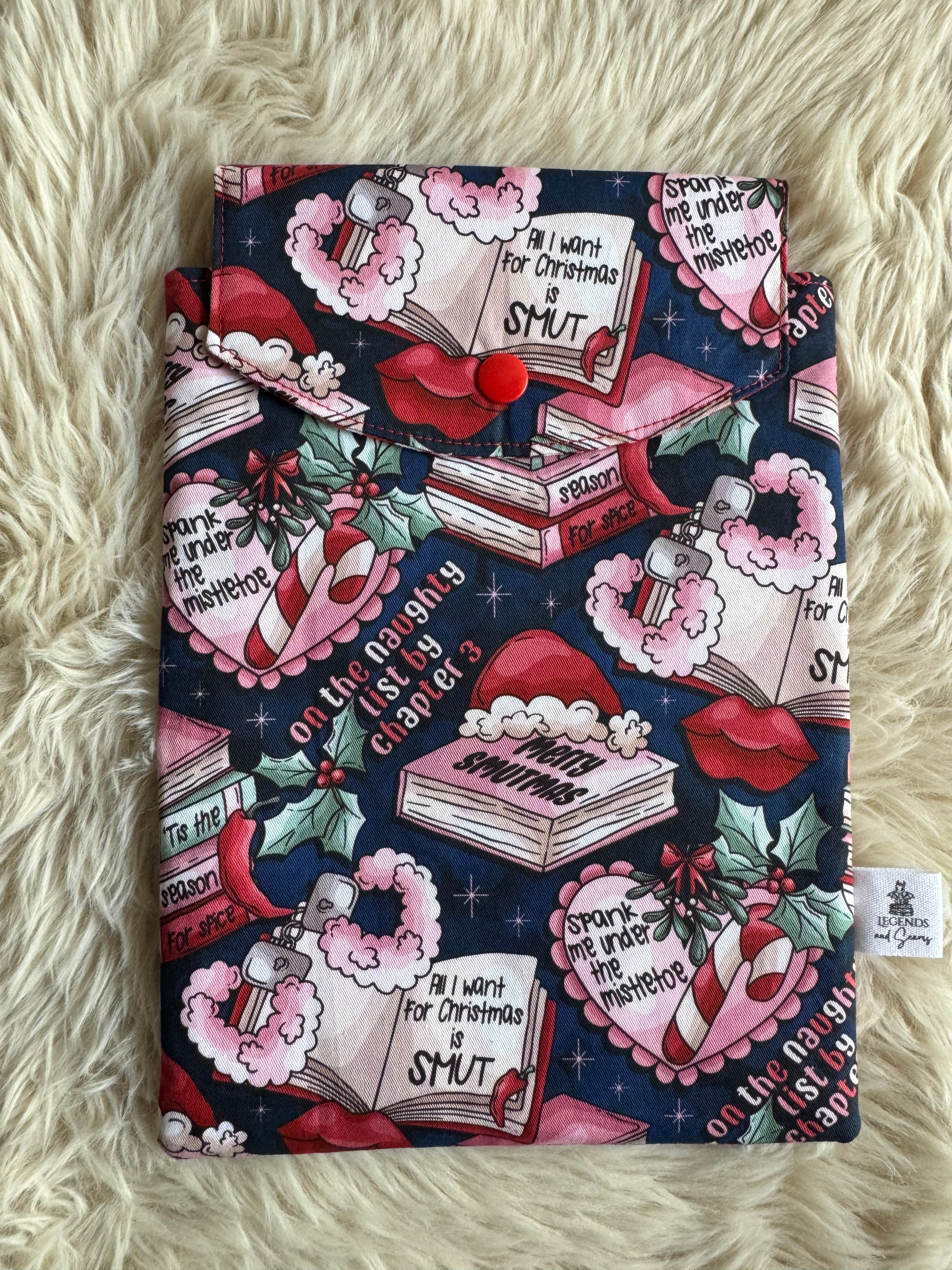 Small eReader and Book Sleeve Smutmas (Navy)