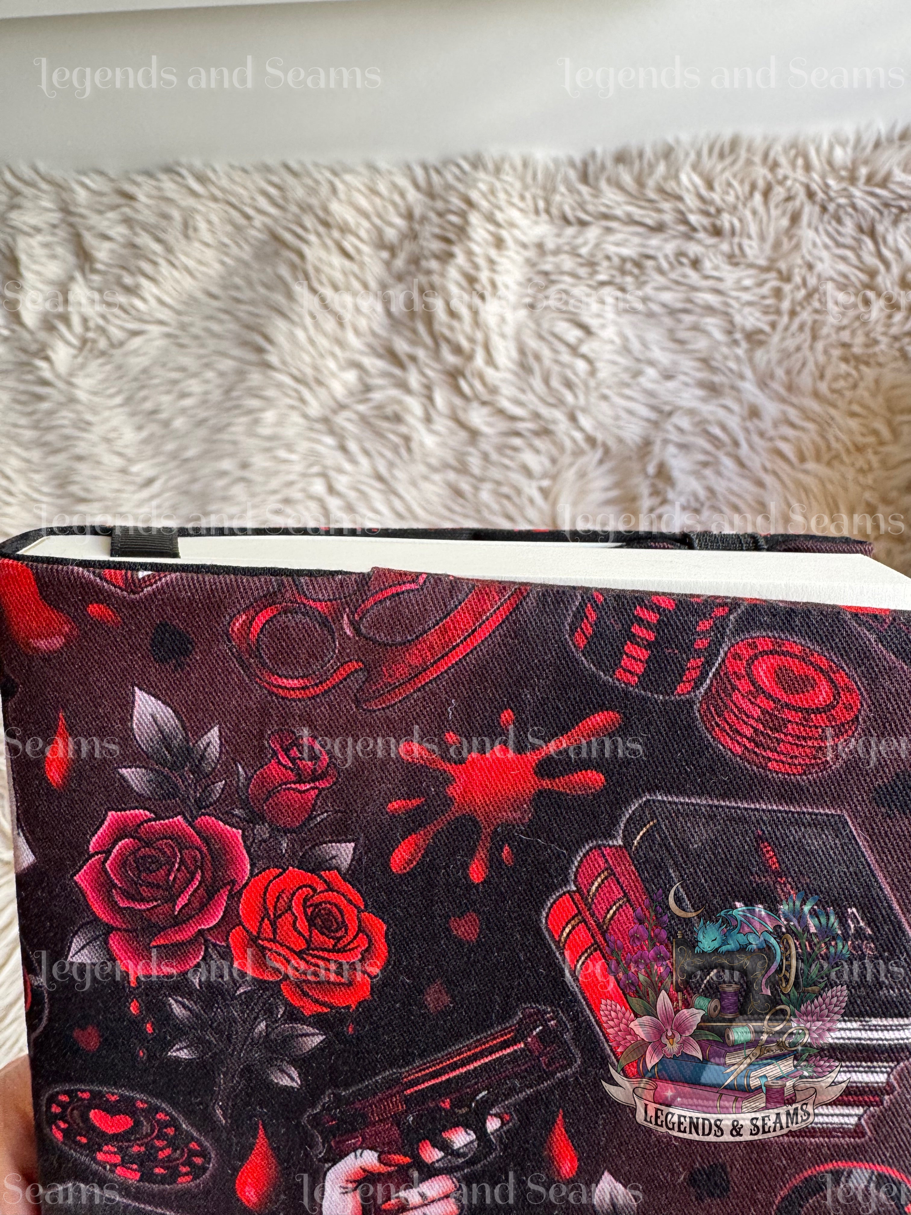 Mafia Romance dust jacket (Vibrant Red)