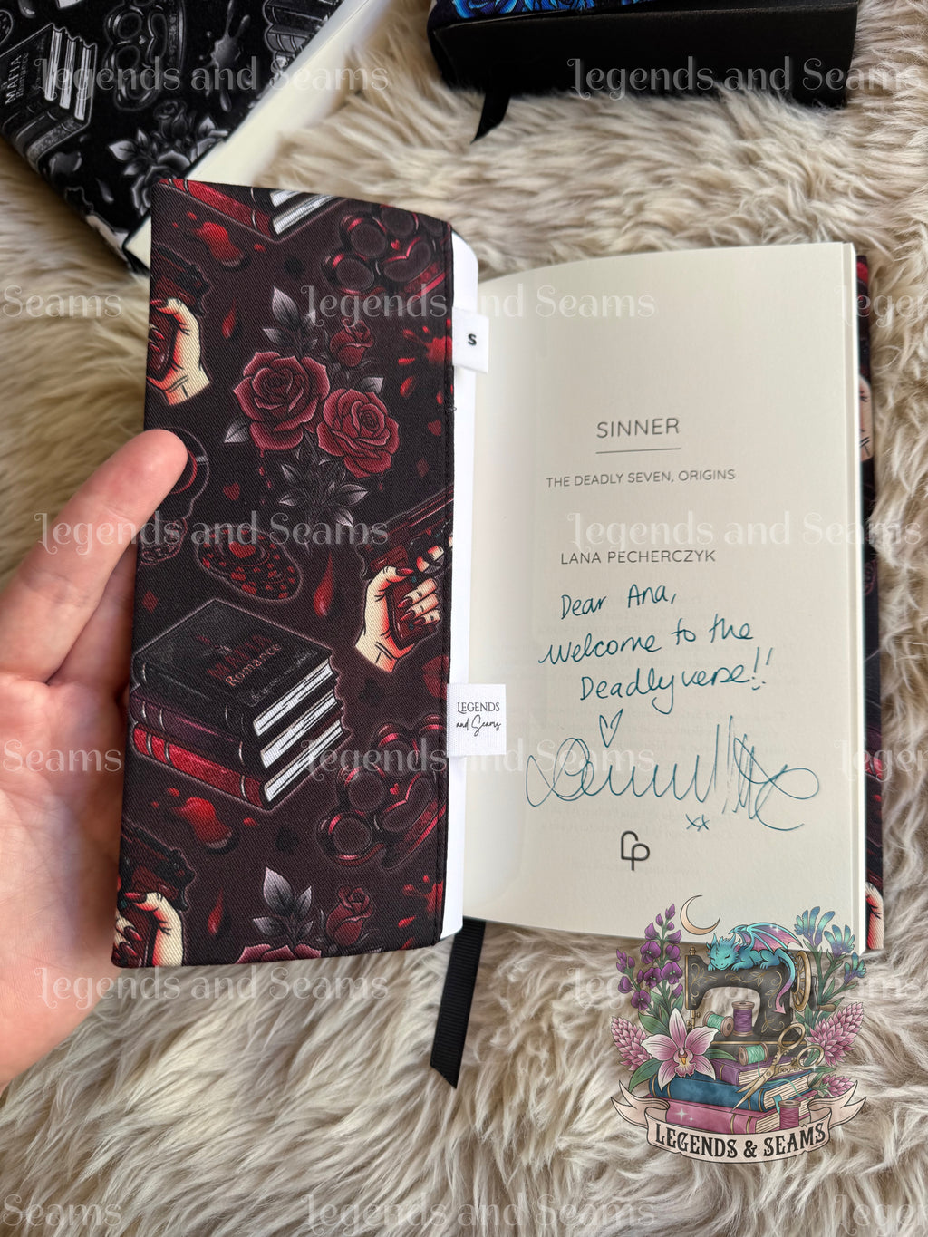Mafia Romance dust jacket (Moody Red)