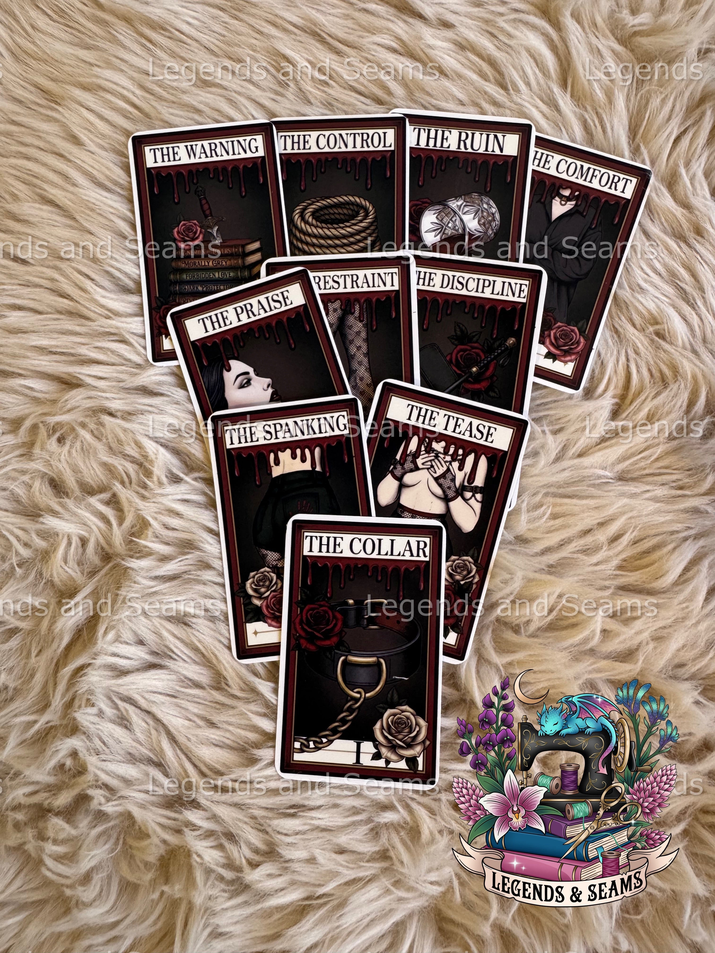 Full Set Dark Romance Tarot Stickers