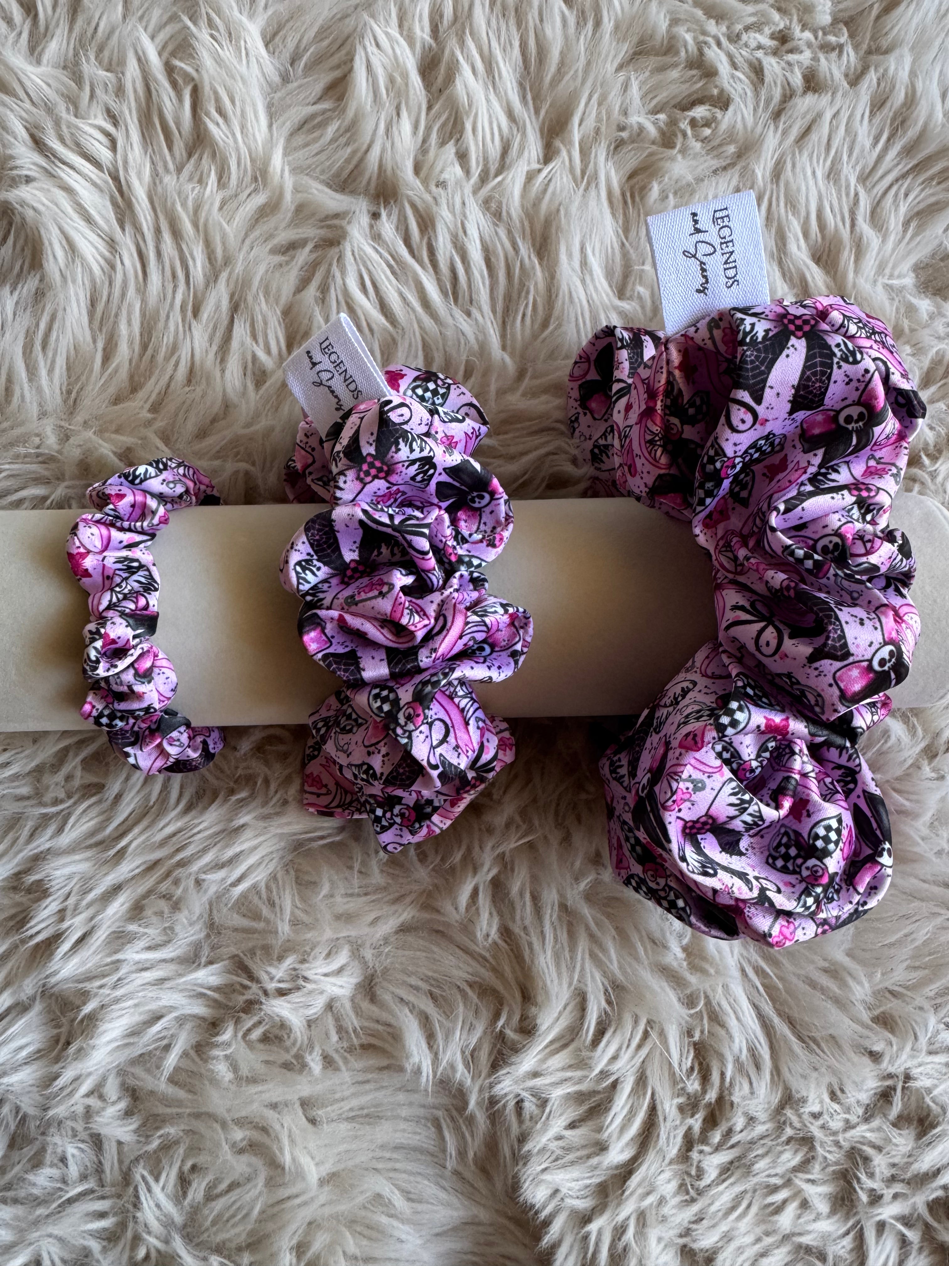 Scrunchie Goth bows